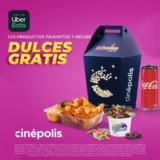 Pide productos o combos de Cinépolis en Uber Eats y recibe dulces de regalo