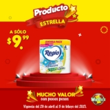 En Waldos papel Regio 4 rollos de 200 hojas a sólo $9.99