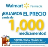 Promoción Walmart Farmacia: descuento en más de 1,000 medicamentos y algunos al 3×2