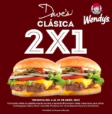 Promoción Wendy’s: 2×1 en hamburguesa Dave’s Clásica en pedidos a domicilio