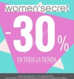 30% de descuento en toda la tienda en Womens Secret