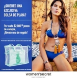 En Womens Secret bolsa de playa de regalo en compras a partir de $2000
