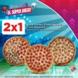 Promociones City Club  Super Bowl: 2×1 en pizzas y 2×1 en salchichas para asar