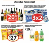 Promociones de vacaciones en Soriana: 20% de descuento en vinos y licores, 3×2 en cervezas, 30% de descuento en playeras de verano y más