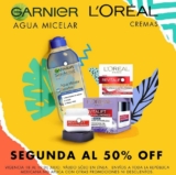 Promoción Sally: Segundo a mitad de precio en productos Garnier y L’Oreal participantes