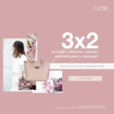 En Cloe 3×2 en calzado, bolsos, billeteras, cosmetiqueras y equipaje