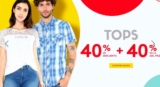 Promoción de la semana Promoda: 40% de descuento + 40% adicional en segunda pieza en tops para hombre y mujer (camisas, blusas, etc)