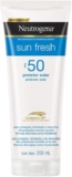 Protector solar Neutrogena Sun Fresh FPS 50 de 200 ml baja a un precio magnífico