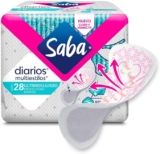 Protectores diarios Saba multiestilos ultra delgadas con 28 piezas baja a un gran precio
