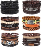 Set de pulseras múltiples para hombre o mujer con 24 piezas baja a un precio fantástico