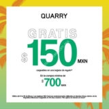 En Quarry Jeans compra $700 y llévate de regalo una tarjeta de regalo de $150