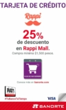 Promo Rappi Buen Fin 2020: 25% de descuento con Banorte