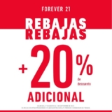 Rebajas Adicionales Forever 21: 20% de descuento adicional a lo ya rebajado