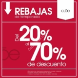 Rebajas de fin de temporada en Cloe: Hasta 70% de descuento