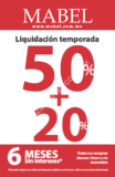 Liquidación de fin de temporada en Mabel: 50% + 20% de descuento y hasta 6 meses sin intereses