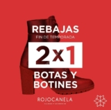 Rebajas de fin de temporada Rojocanela: 2×1 en botas y botines