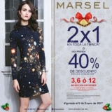 Rebajas Marsel: 2×1 en toda la tienda ó 40% de descuento si te llevas 1 prenda