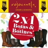 2×1 en botas y botines en Rojocanela y hasta 50% de descuento en sus rebajas de fin de temporada