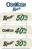 Rebajas de temporada en OshKosh: Hasta 50% de descuento y $200 en monedero por cada $1000 de compra