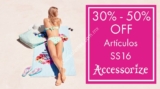 Rebajas de Verano en Accesorize México: 30% a 50% de descuento