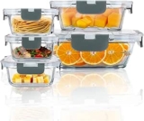 Juego de 5 recipìentes herméticos de vidrio para almacenar alimentos bajan de precio