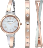 Set de regalo reloj Anne Klein con 3 pulseras con cristales Swarovski baja a su precio más económico