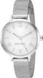 Reloj con correa de metal para mujer Nine West baja a un gran precio