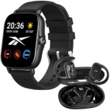 Sport pack Reebok con reloj inteligente y audífonos deportivos Bluetooth baja de precio