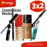 Cosmeticos Revlon al 3X2 en Soriana