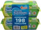 Ahorra pack KleenBebé Suavelastic toallitas húmedas con 198 piezas baja de precio