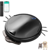 Robot aspirador con control por app y control remoto limpia pelo de mascotas baja a un excelente precio