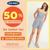 En Old Navy rompers y jumpsuits a mitad de precio sólo hoy