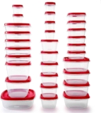 42% de descuento en Rubbermaid contenedores de alimentos con tapas ventiladas 30 piezas