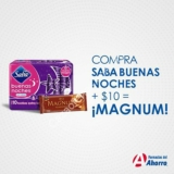 Compra Saba Buenas Noches + $10 y llévate una paleta Magnum en Farmacias del Ahorro