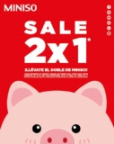 Sale Miniso con rebajas de 2×1 y 3×2 en artículos seleccionados