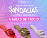 En Salvaje Tentación sandalias a $252 y 2do par a mitad de precio ($126 el segundo par)