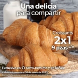 2×1 en paquete de croissants en la tienda en línea de Sams Club sólo hoy