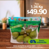Ofertas Sams Club en frutas, verduras y carnes al 29 de abril 2021