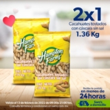 Sams Club Horas Extraordinarias San Valentín 13 de febrero: 2×1 en cacahuates y más