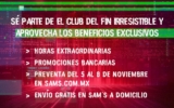 Sams Club Preventa Fin Irresistible del 5 al 8 de noviembre 2020