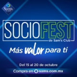 Sams Club Socio Fest del 15 al 20 de octubre de 2020