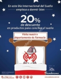 En Sanborns 20% de descuento en productos para el sueño