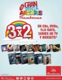 En Sanborns 3×2 en CD, DVD, blu ray y series de TV