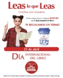 Celebra el Día del Libro en Sanborns y llévate Gratis un termo de regalo con tus compras