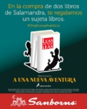 En Sanborns llévate un sujeta libros de regalo en la compra de 2 libros editorial Salamandra
