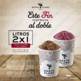 Santa Clara Buen Fin 2021: 2×1 en litros de helado