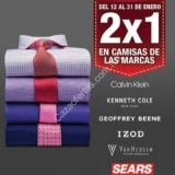 En Sears 2×1 en camisas para caballero de marcas seleccionadas
