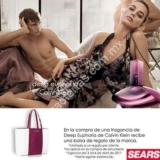 En Sears Bolsa Calvin Klein GRATIS en la compra del perfume Deep Euphoria