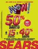 En Sears Rebajas Wow: hasta 50% de descuento o 40% y 15 meses sin intereses