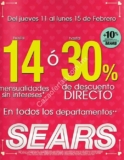 En Sears Venta Especial del Amor y la Amistad: hasta 30% de descuento del 11 al 15 de febrero